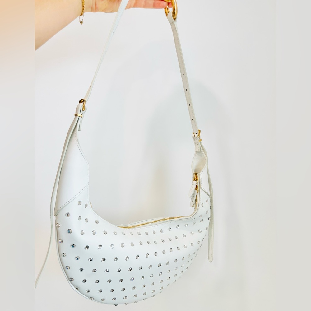 Khaite Alessia Studded Crescent Shoulder Bag - Picture 14 of 14